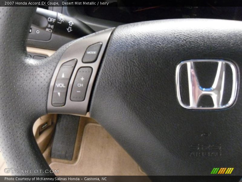 Desert Mist Metallic / Ivory 2007 Honda Accord EX Coupe