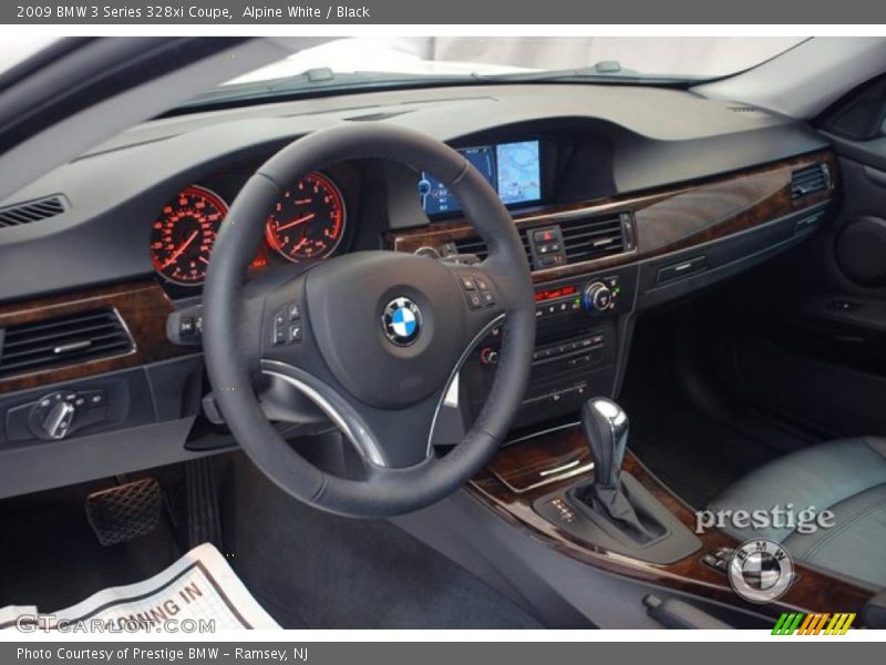 Alpine White / Black 2009 BMW 3 Series 328xi Coupe