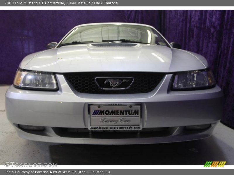 Silver Metallic / Dark Charcoal 2000 Ford Mustang GT Convertible