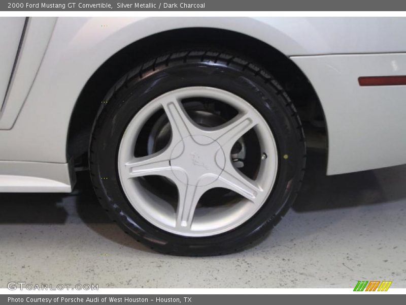 Silver Metallic / Dark Charcoal 2000 Ford Mustang GT Convertible