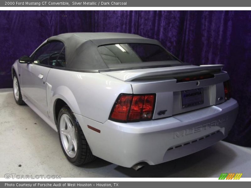 Silver Metallic / Dark Charcoal 2000 Ford Mustang GT Convertible