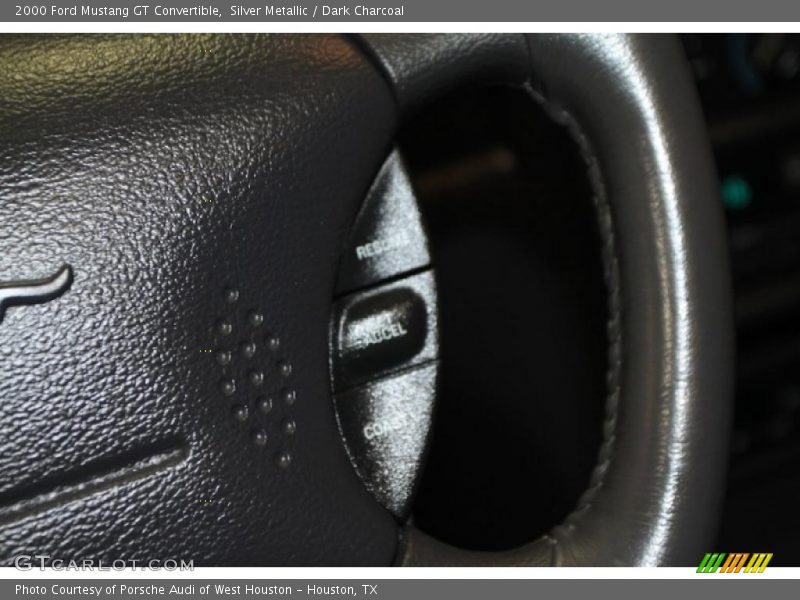 Silver Metallic / Dark Charcoal 2000 Ford Mustang GT Convertible