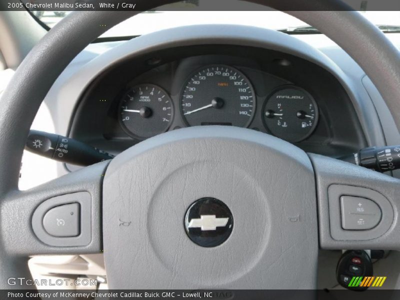 White / Gray 2005 Chevrolet Malibu Sedan