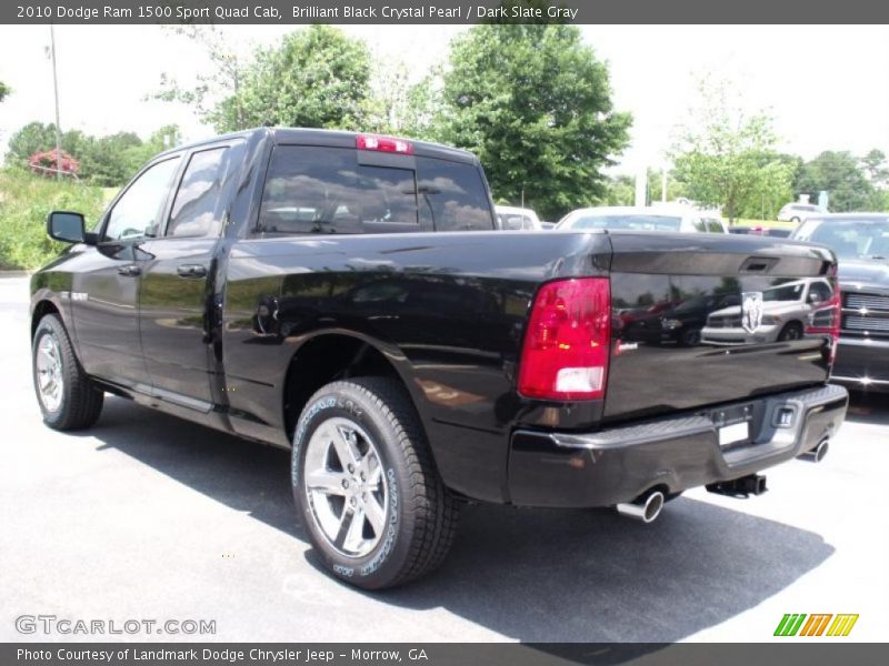 Brilliant Black Crystal Pearl / Dark Slate Gray 2010 Dodge Ram 1500 Sport Quad Cab