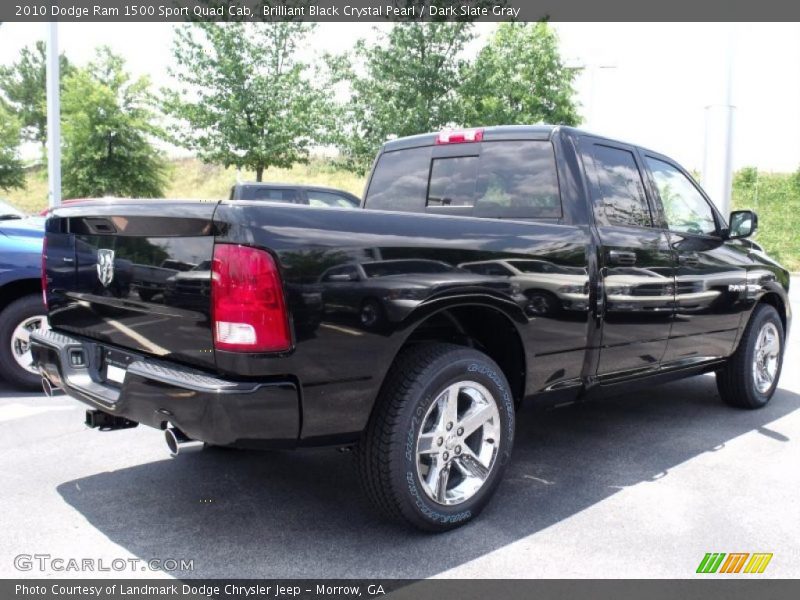 Brilliant Black Crystal Pearl / Dark Slate Gray 2010 Dodge Ram 1500 Sport Quad Cab