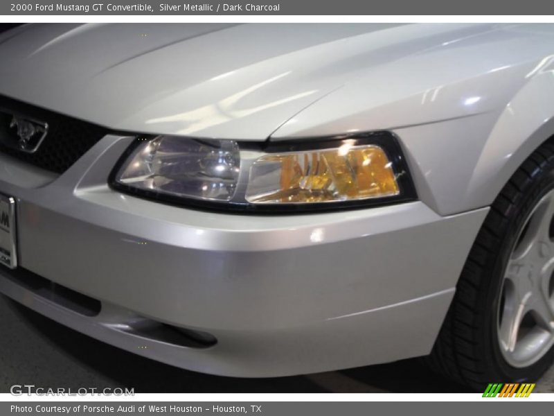 Silver Metallic / Dark Charcoal 2000 Ford Mustang GT Convertible