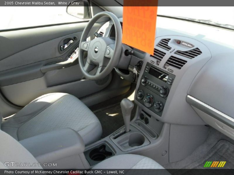 White / Gray 2005 Chevrolet Malibu Sedan