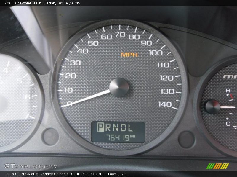 White / Gray 2005 Chevrolet Malibu Sedan