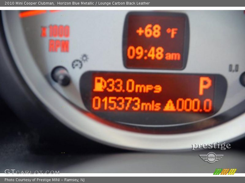 Horizon Blue Metallic / Lounge Carbon Black Leather 2010 Mini Cooper Clubman
