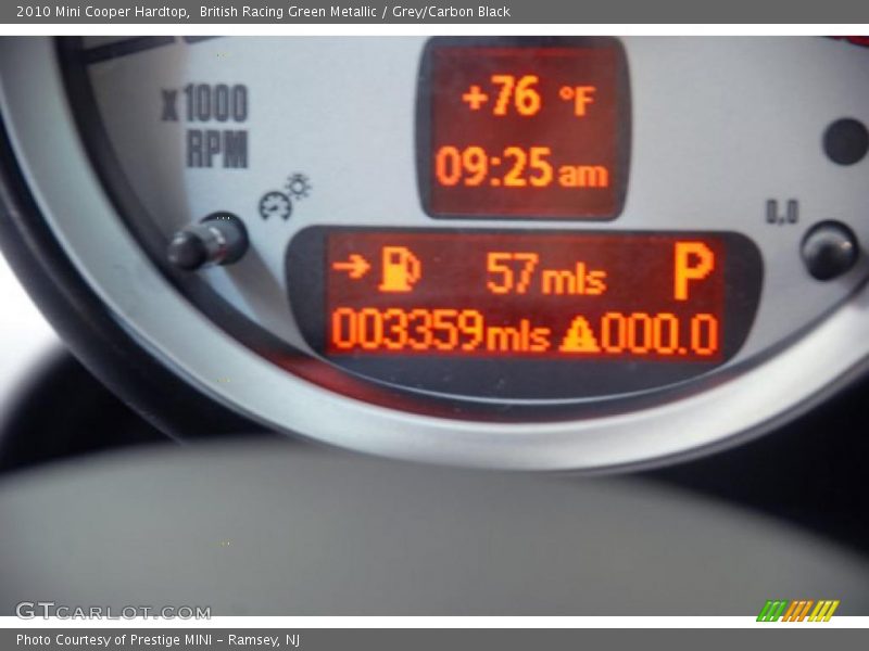 British Racing Green Metallic / Grey/Carbon Black 2010 Mini Cooper Hardtop