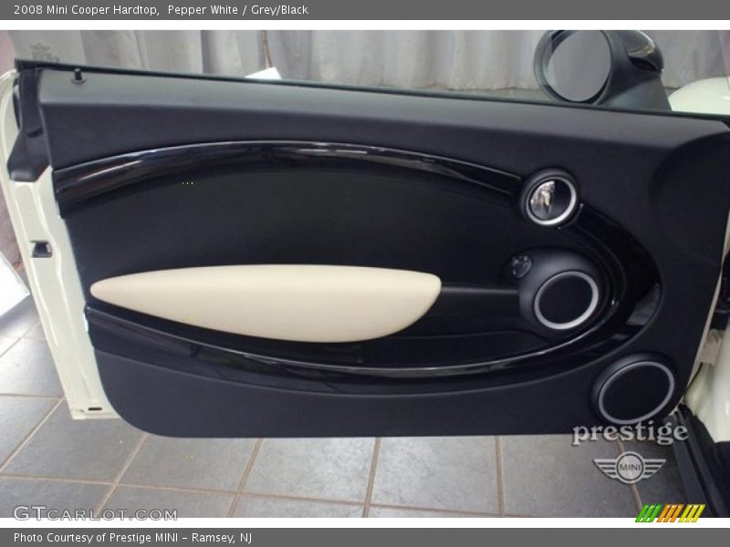 Pepper White / Grey/Black 2008 Mini Cooper Hardtop