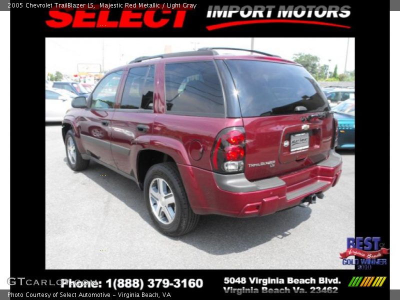 Majestic Red Metallic / Light Gray 2005 Chevrolet TrailBlazer LS