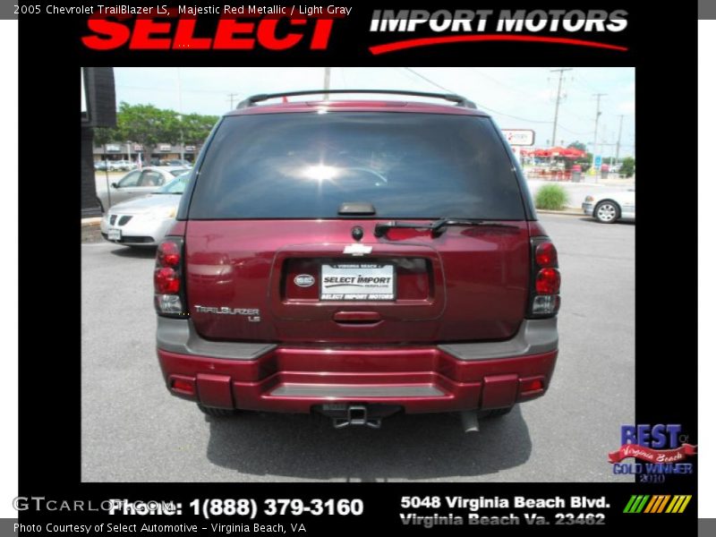 Majestic Red Metallic / Light Gray 2005 Chevrolet TrailBlazer LS
