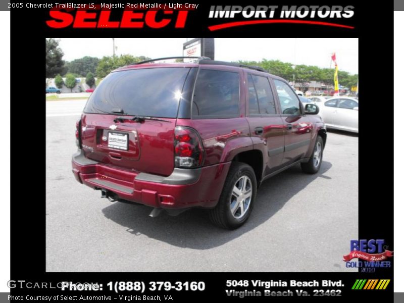 Majestic Red Metallic / Light Gray 2005 Chevrolet TrailBlazer LS
