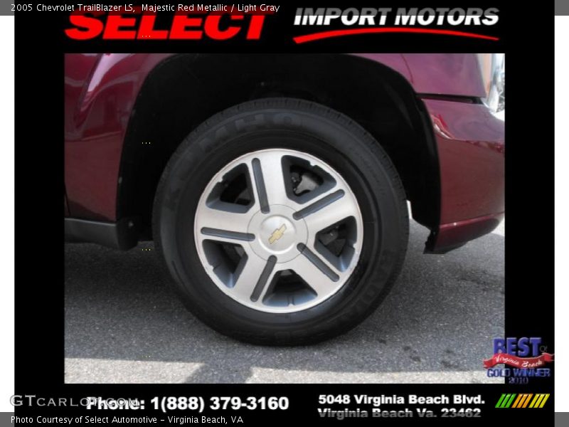 Majestic Red Metallic / Light Gray 2005 Chevrolet TrailBlazer LS