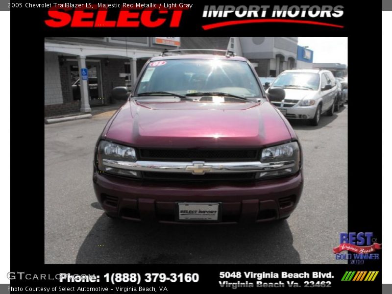 Majestic Red Metallic / Light Gray 2005 Chevrolet TrailBlazer LS