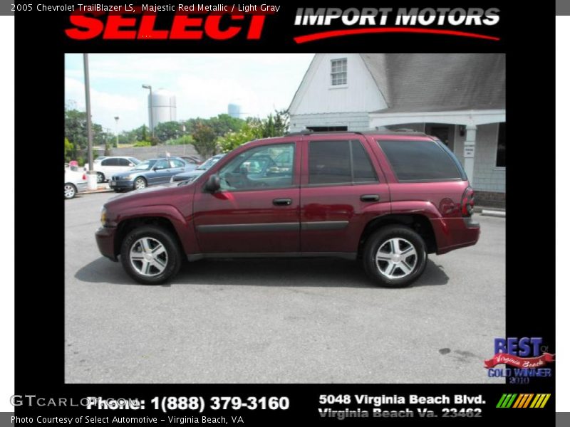 Majestic Red Metallic / Light Gray 2005 Chevrolet TrailBlazer LS