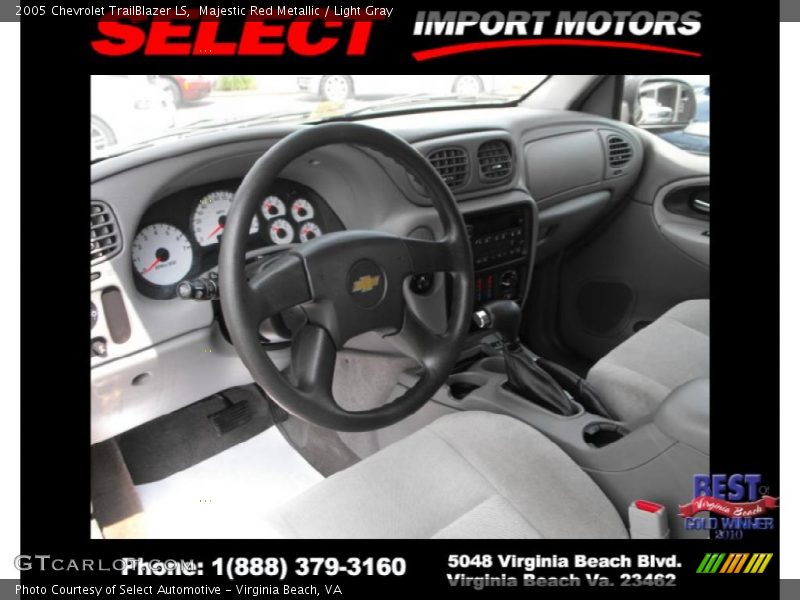 Majestic Red Metallic / Light Gray 2005 Chevrolet TrailBlazer LS