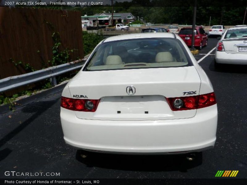Premium White Pearl / Quartz 2007 Acura TSX Sedan
