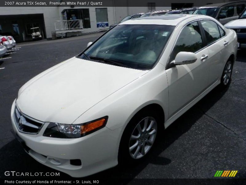 Premium White Pearl / Quartz 2007 Acura TSX Sedan