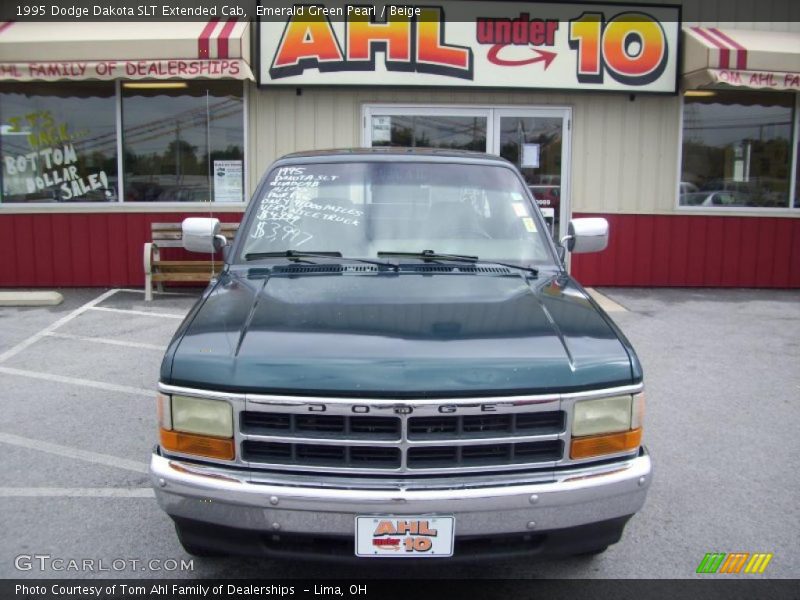 Emerald Green Pearl / Beige 1995 Dodge Dakota SLT Extended Cab