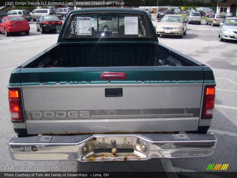 Emerald Green Pearl / Beige 1995 Dodge Dakota SLT Extended Cab
