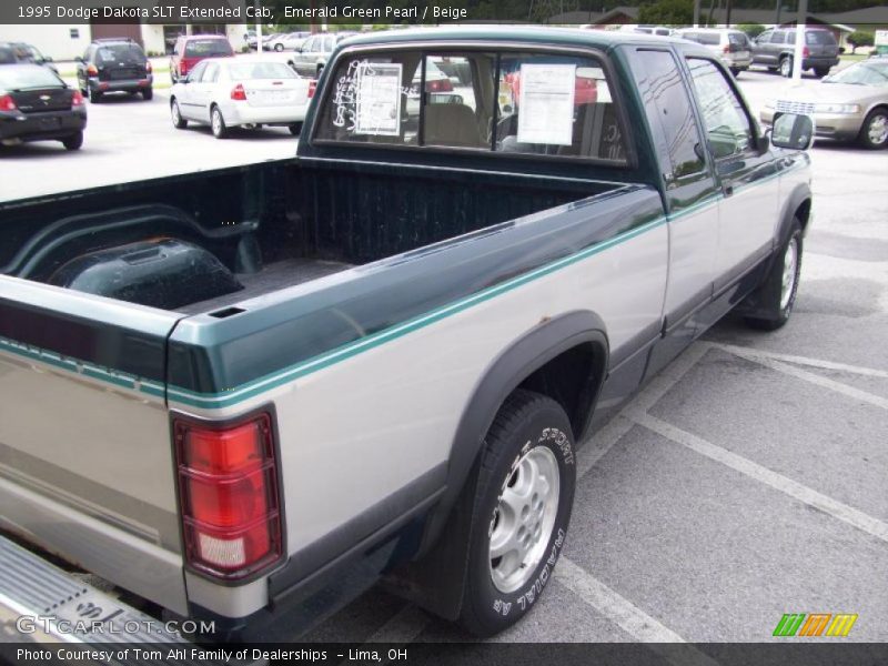 Emerald Green Pearl / Beige 1995 Dodge Dakota SLT Extended Cab