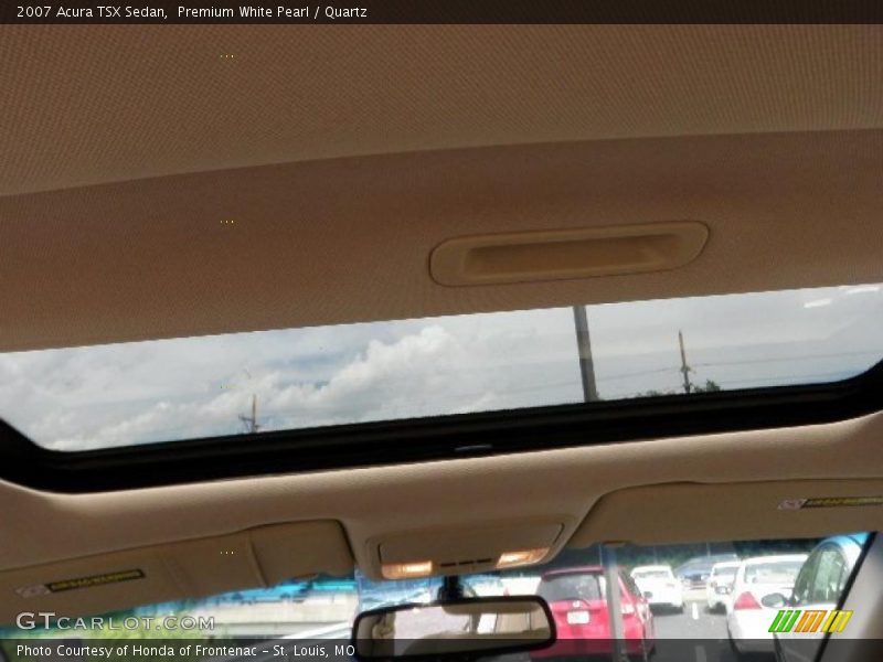 Premium White Pearl / Quartz 2007 Acura TSX Sedan