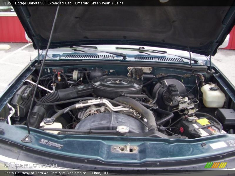 Emerald Green Pearl / Beige 1995 Dodge Dakota SLT Extended Cab