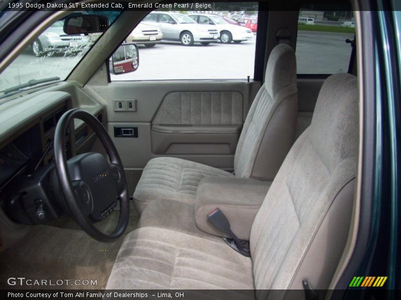 Emerald Green Pearl / Beige 1995 Dodge Dakota SLT Extended Cab