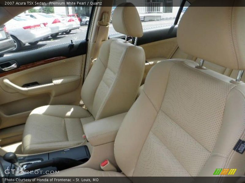 Premium White Pearl / Quartz 2007 Acura TSX Sedan