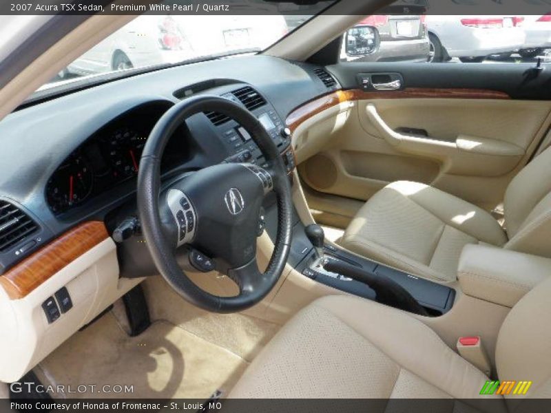 Premium White Pearl / Quartz 2007 Acura TSX Sedan