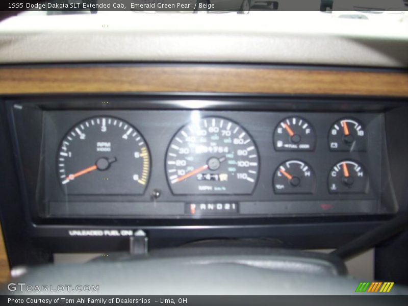 Emerald Green Pearl / Beige 1995 Dodge Dakota SLT Extended Cab