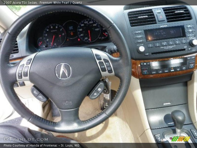 Premium White Pearl / Quartz 2007 Acura TSX Sedan