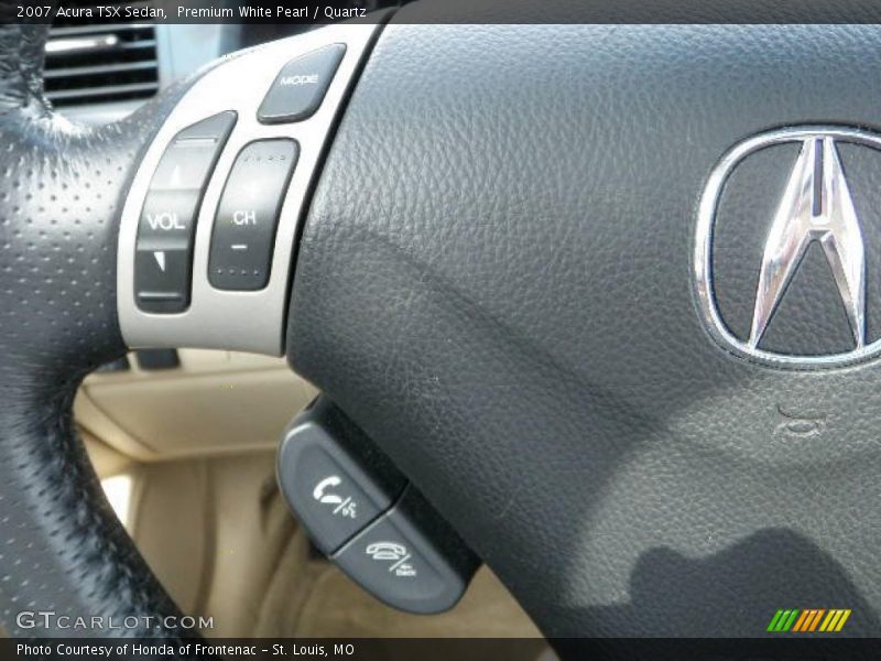 Premium White Pearl / Quartz 2007 Acura TSX Sedan