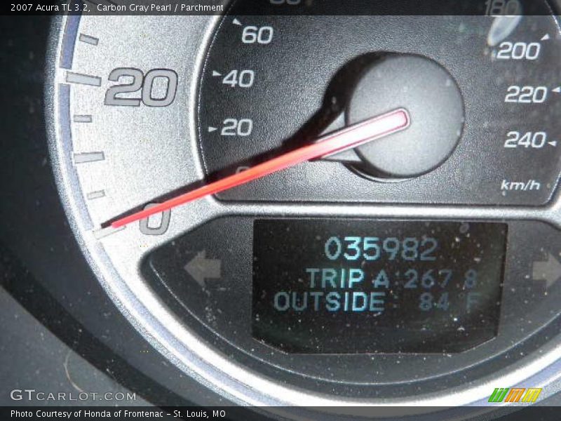 Carbon Gray Pearl / Parchment 2007 Acura TL 3.2