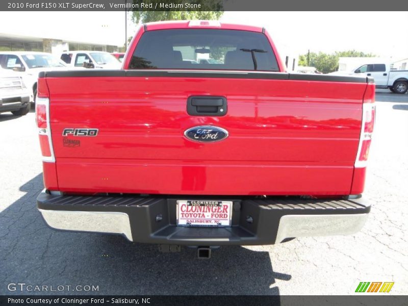 Vermillion Red / Medium Stone 2010 Ford F150 XLT SuperCrew