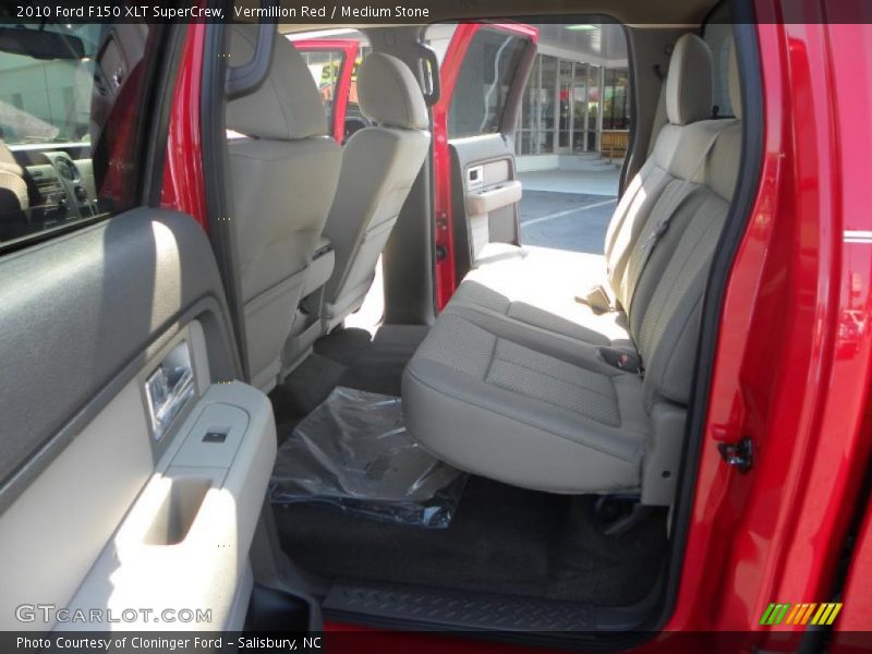 Vermillion Red / Medium Stone 2010 Ford F150 XLT SuperCrew