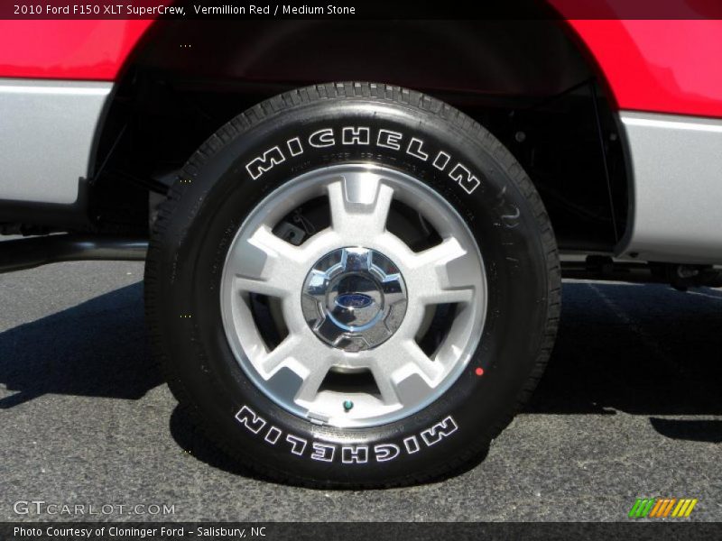 Vermillion Red / Medium Stone 2010 Ford F150 XLT SuperCrew
