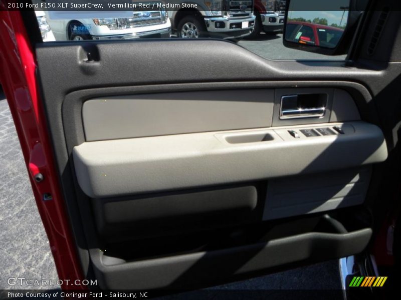 Vermillion Red / Medium Stone 2010 Ford F150 XLT SuperCrew