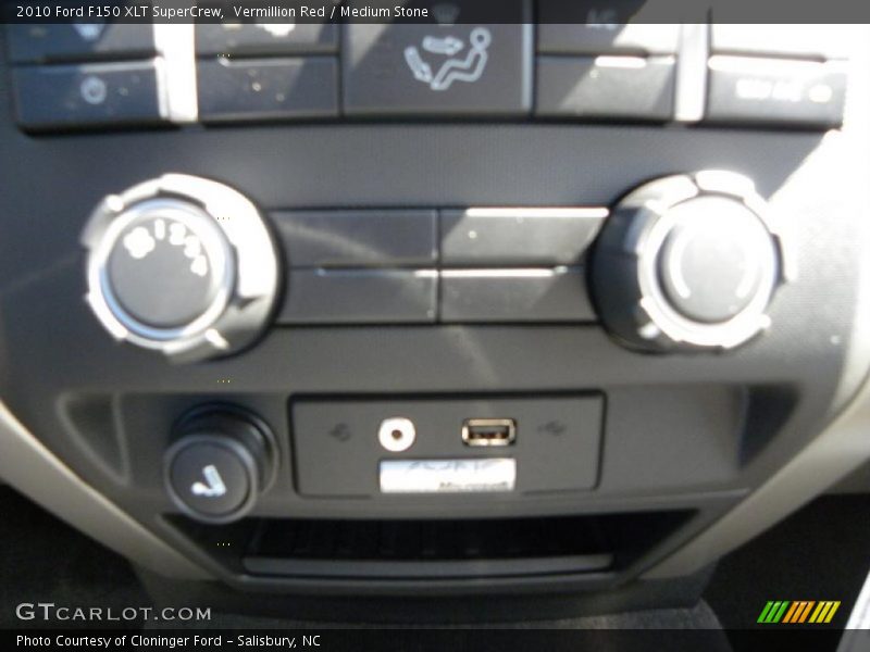 Vermillion Red / Medium Stone 2010 Ford F150 XLT SuperCrew