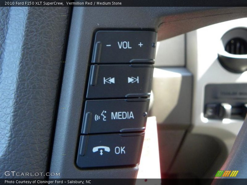 Vermillion Red / Medium Stone 2010 Ford F150 XLT SuperCrew