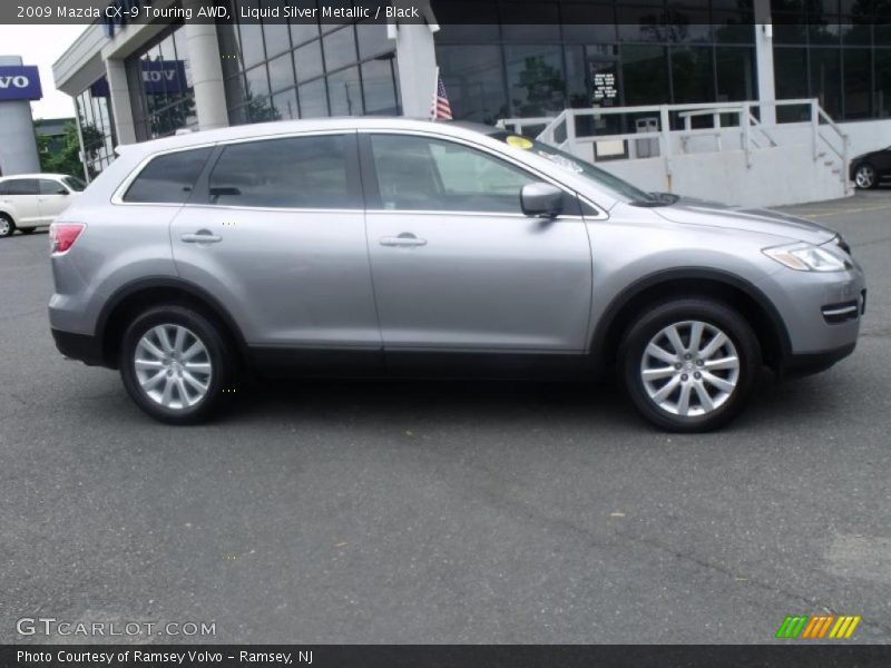 Liquid Silver Metallic / Black 2009 Mazda CX-9 Touring AWD