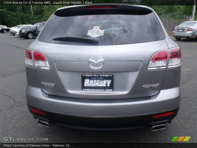 Liquid Silver Metallic / Black 2009 Mazda CX-9 Touring AWD