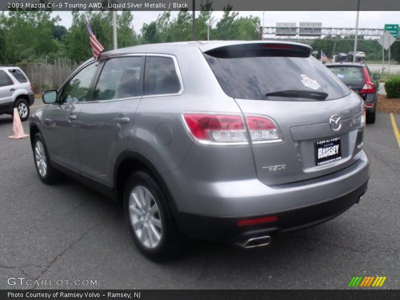 Liquid Silver Metallic / Black 2009 Mazda CX-9 Touring AWD