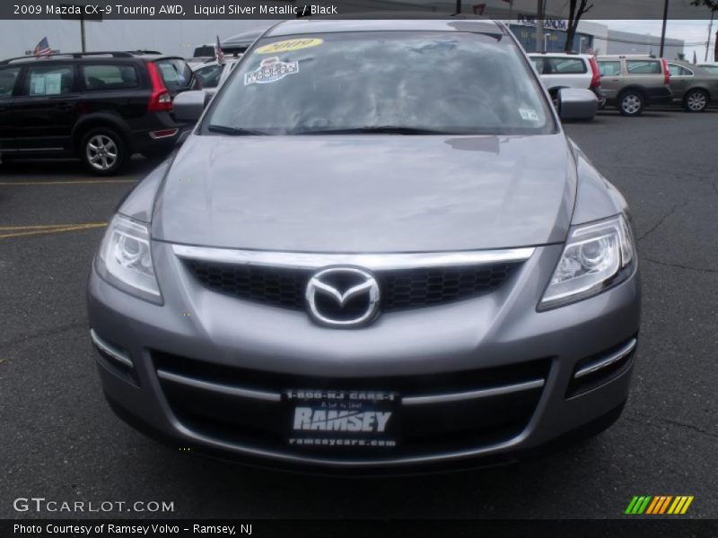 Liquid Silver Metallic / Black 2009 Mazda CX-9 Touring AWD