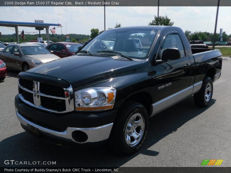 Black / Medium Slate Gray 2006 Dodge Ram 1500 ST Regular Cab