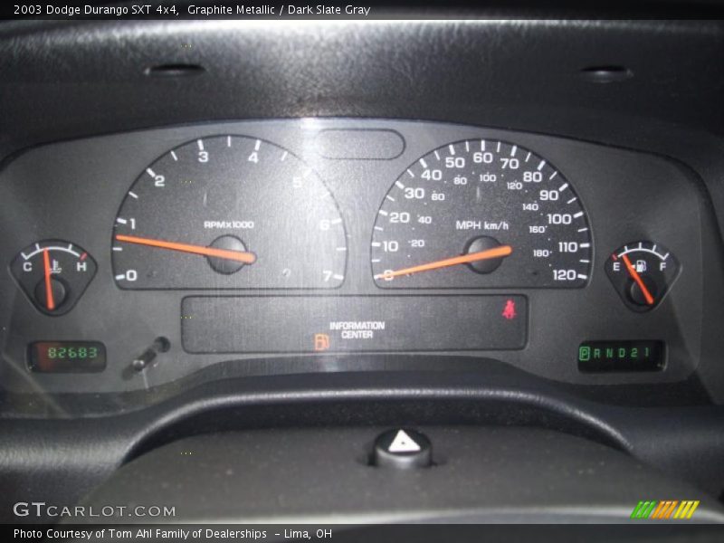 Graphite Metallic / Dark Slate Gray 2003 Dodge Durango SXT 4x4