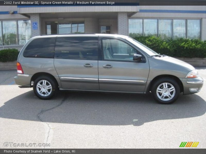Spruce Green Metallic / Medium Parchment Beige 2002 Ford Windstar SE