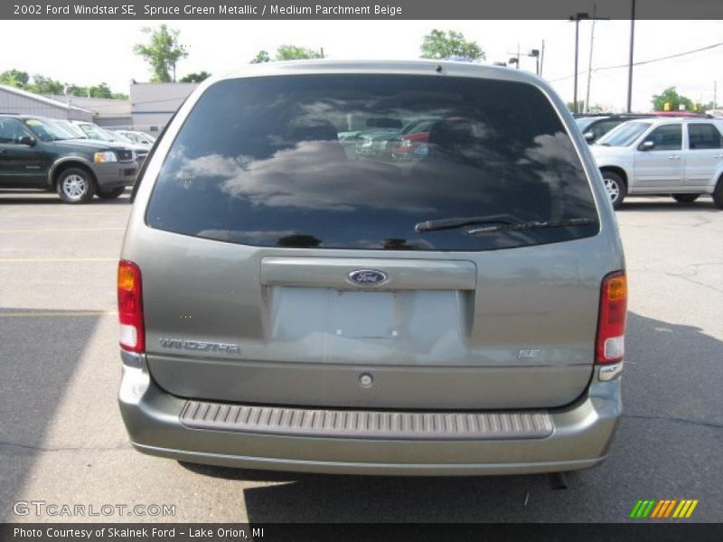 Spruce Green Metallic / Medium Parchment Beige 2002 Ford Windstar SE